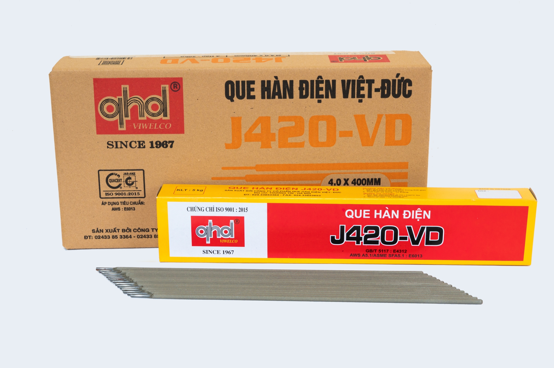So Sánh Que Hàn J421-VD và J420-VD Của Công Ty CP Que Hàn Điện Việt Đức
